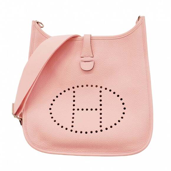 HERMES Handbags - Hermes Hermès Evelyn 3PM Shoulder Bag in Taurillon Clemence Leather with Rose...